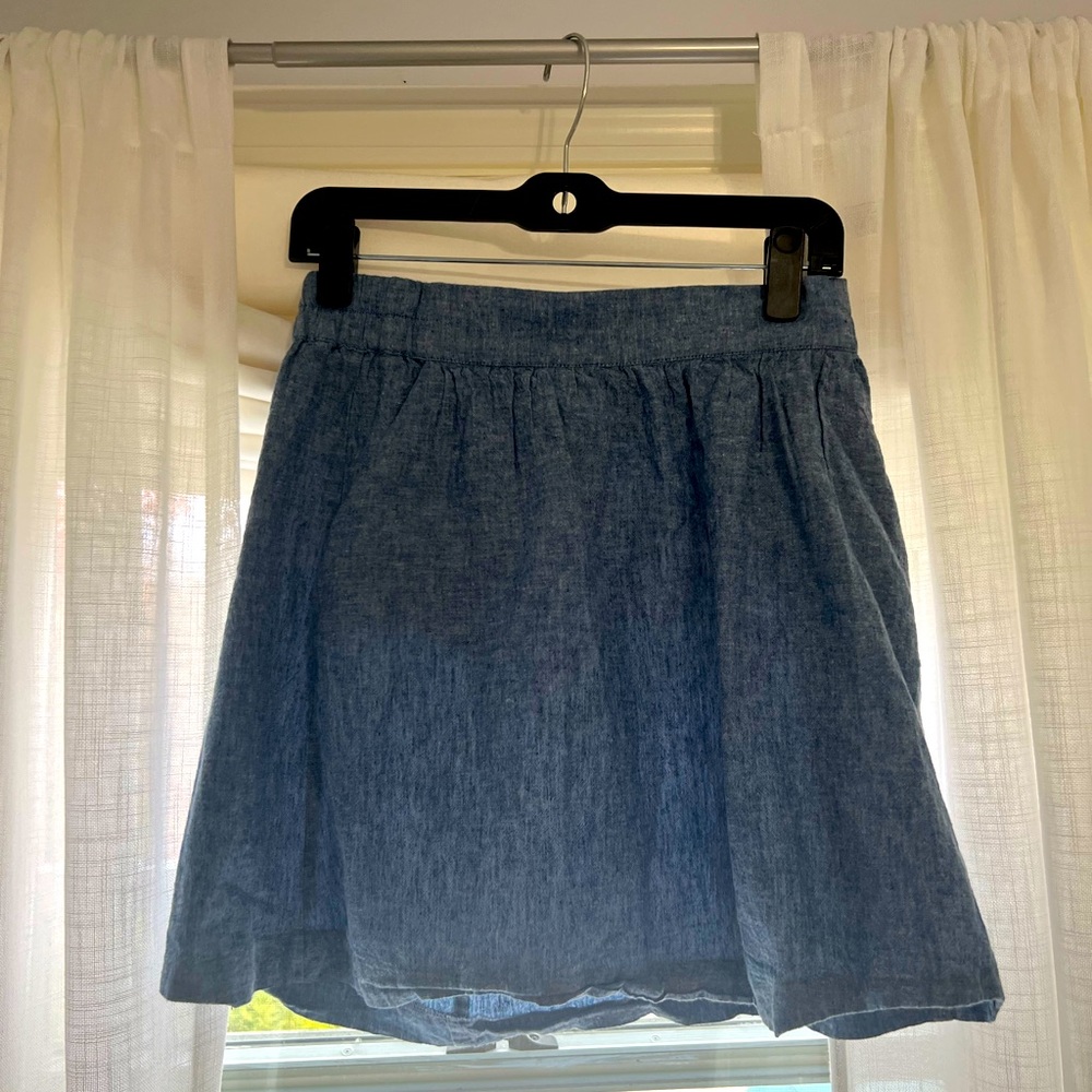 Midi blue skirt